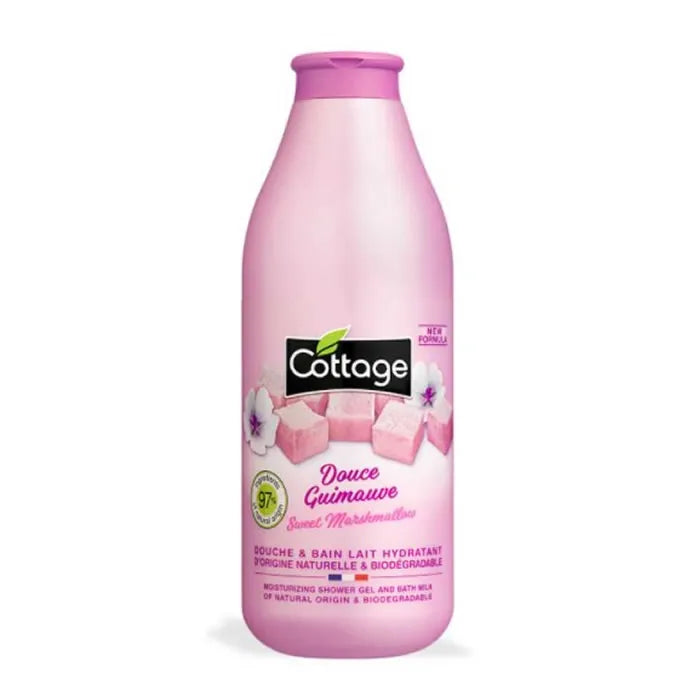 Gel de ducha con leche de malvavisco dulce Cottage 750 ml