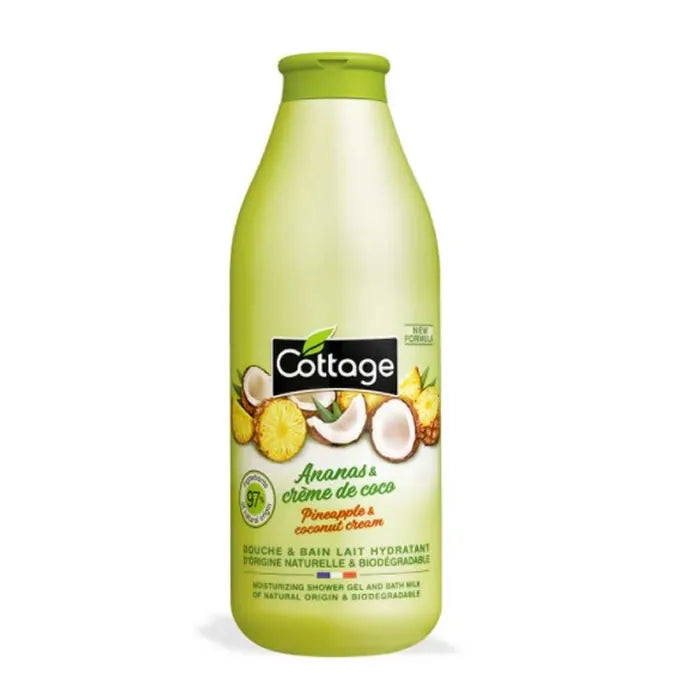 Gel de ducha con crema de leche de piña y coco Cottage 750 ml