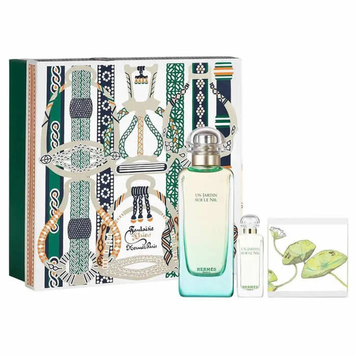 Hermès Un Jardin Sur Le Nil Eau De Toilette Spray 100ml Set 3 Piezas