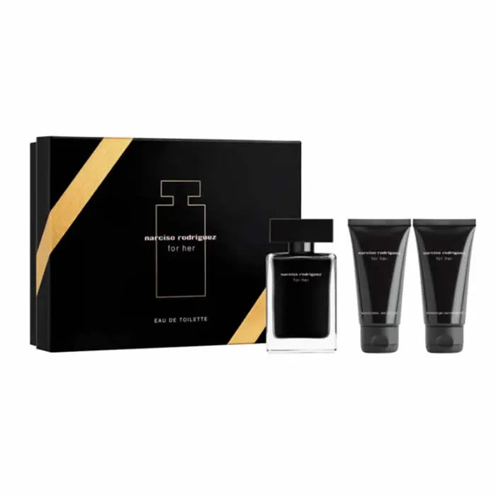 Narciso Rodriguez For Her Eau De Toilette Spray 50ml 3-Piece Set