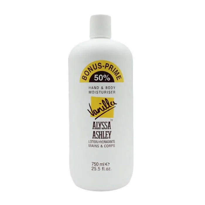 Hidratante corporal y de manos de vainilla de Alyssa Ashley (750 ml)