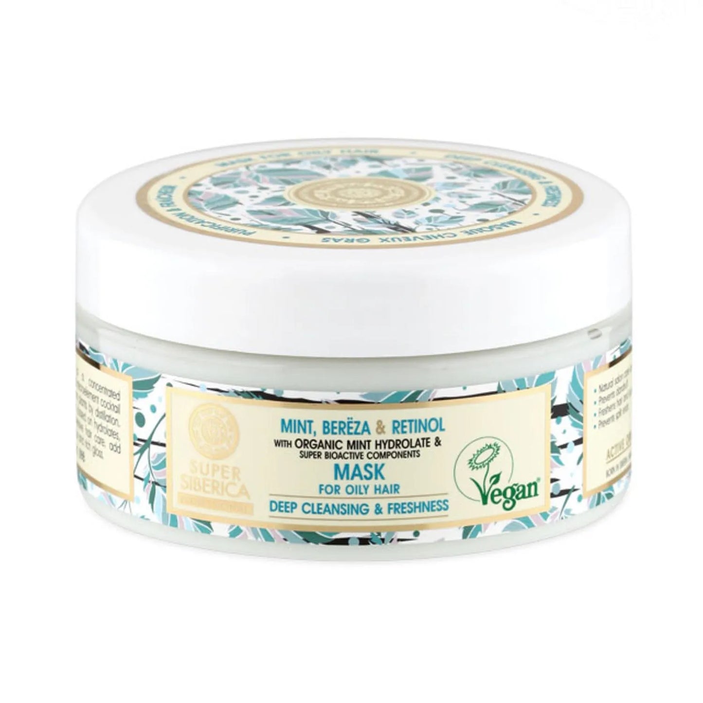 Natura Siberica Mint Abedul Retinol Hair Mask Hair Greasy 400ml