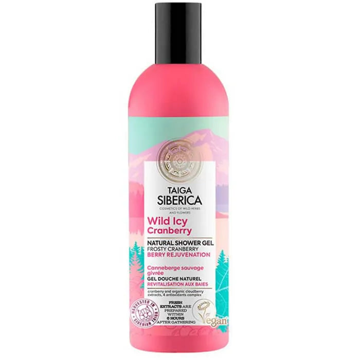 Gel de ducha natural Natura Siberica Rejuvenecimiento de frutos rojos 270 ml