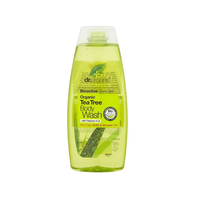 Gel de baño y ducha de árbol de té Dr. Organic 250 ml