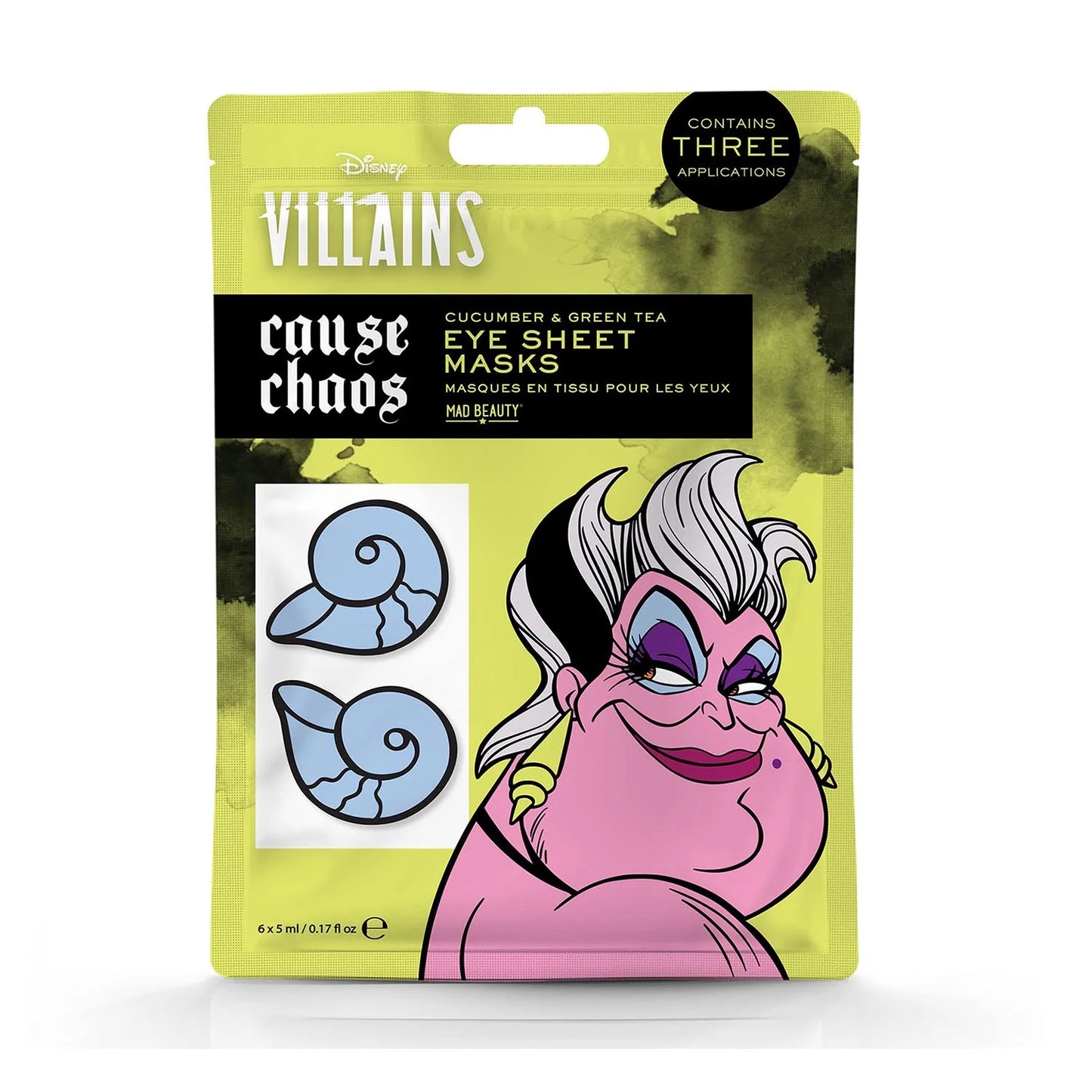 Disney Ursula Facial Mask Eyes 1un