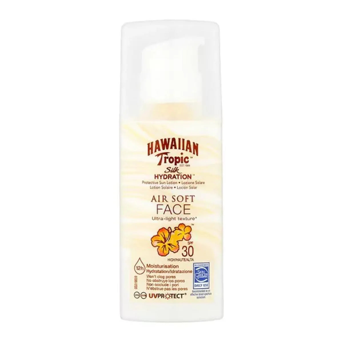 Hawaiian Tropic Silk Hydration Air Soft Face Sun Lotion Spf30 50ml