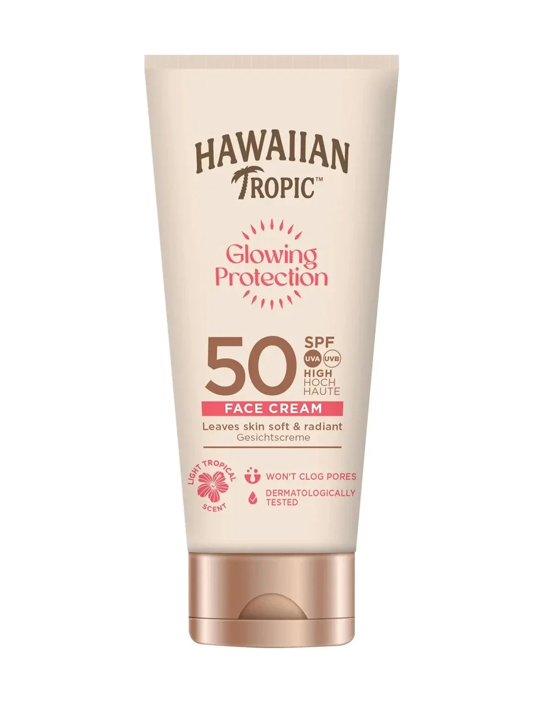 Hawaiian Tropic Glowing Protection Face Cream Spf50 50ml