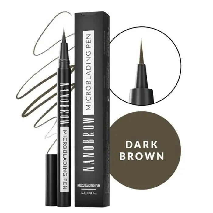Nanobrow Microblading Pen, Dark Brown, 1ml