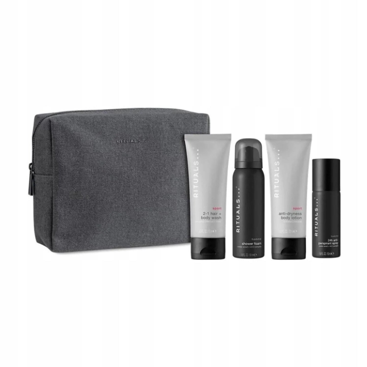 Rituals Homme Sport Shower Gel 50ml Bath Foam 1pc Scented Body Lotion 1pc Deodorant Spray 1pc