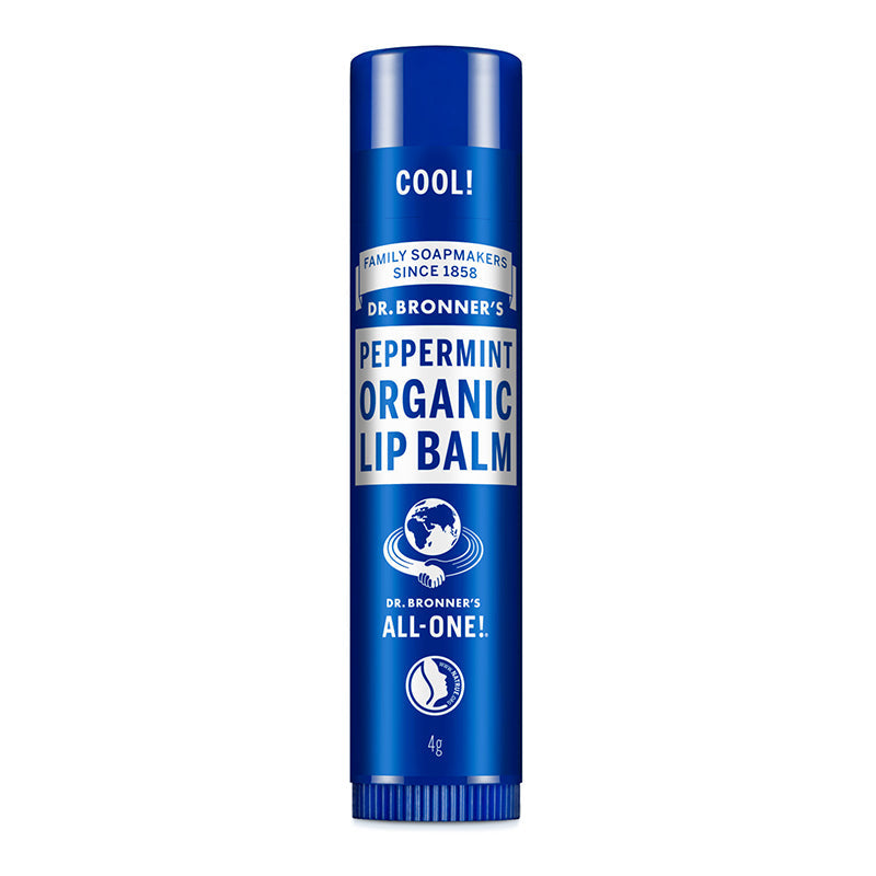 Dr Bronner's Organic Peppermint Lip Balm 4g