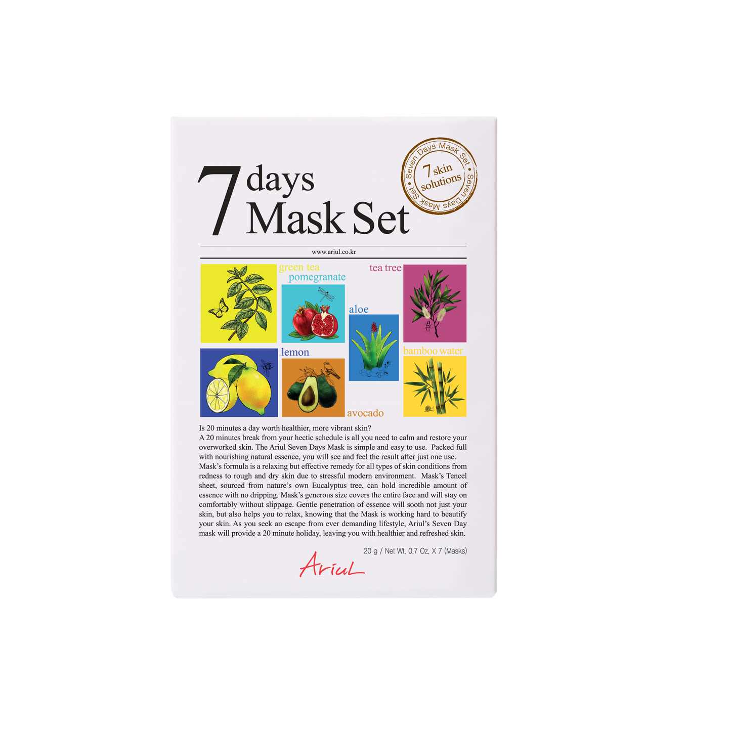 Ariul 7Days Assorted Mask Pack (7 sheets)
