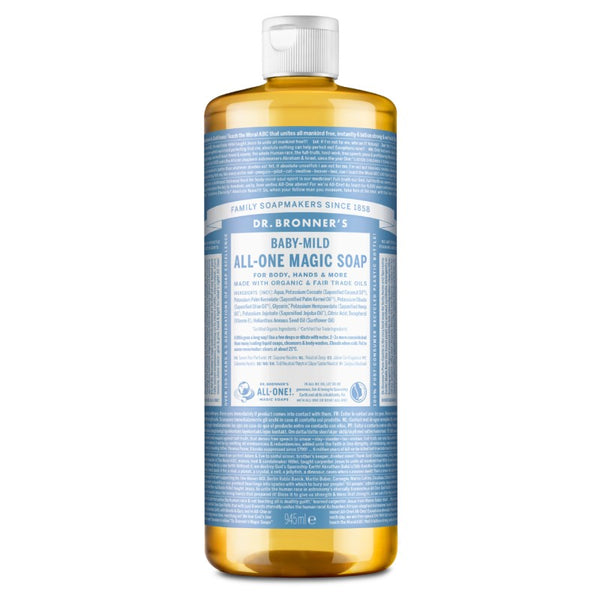 Dr Bronner's Sabonete Líquido Bebé Sem Aroma 945ml