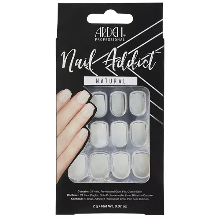 Uñas postizas cuadradas naturales Ardell Nail Addict