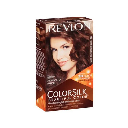 Revlon Colorsilk Sin Amoniaco 46 Castaño Dorado Medio
