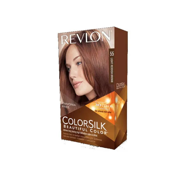 Revlon Colorsilk Sin Amoniaco 55 Castaño Claro Rojizo