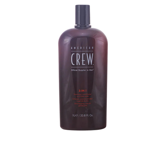 American Crew Crew 3 In 1 Shampoo, Conditioner y Body Wash 1000ml