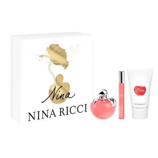 Nina Ricci Nina Eau de Toilette Spray 50 ml Set de 3 piezas