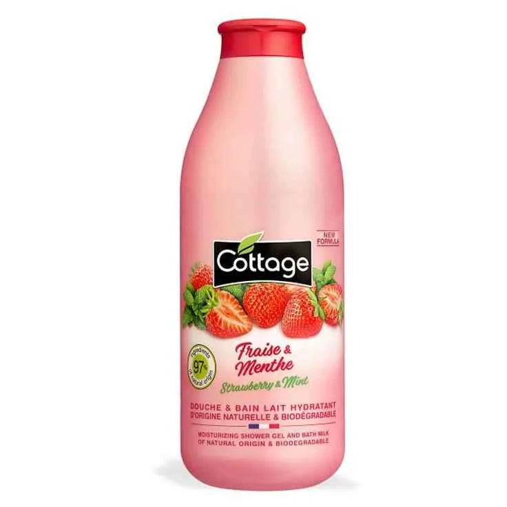 Cottage Moisturizing Shower Milk Strawberry & Mint 750ml