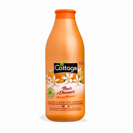 Gel de ducha y leche de baño hidratante Cottage Fleur D'Orange 750 ml