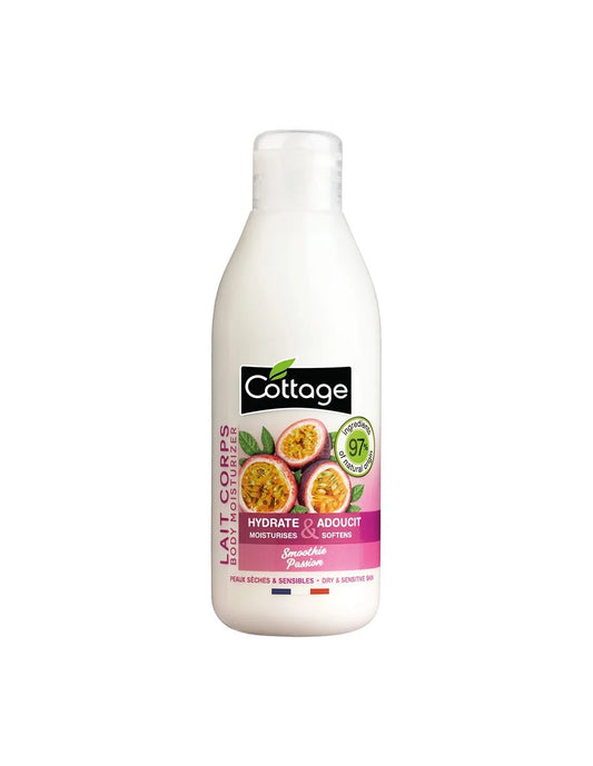 Leche corporal hidratante y suavizante Cottage Smoothie Maracuyá 200ml