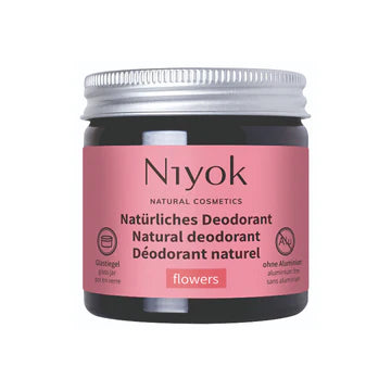 Niyok Creme Desodorizante Natural Flowers (floral e doce) – 40 ml