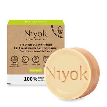 Niyok Champô & Amaciador Sólido (2 em 1) - Green Touch – 80 g