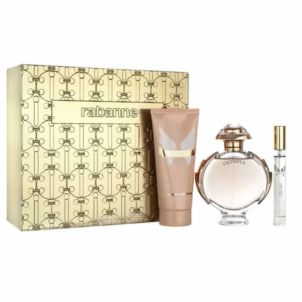 Paco Rabanne Olympea Eau De Parfum Spray 80ml Juego De 3 Piezas