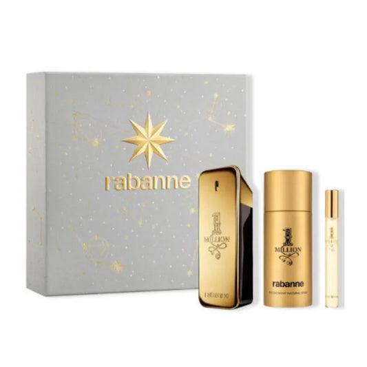 Rabanne 1 Million Eau de Toilette Spray 100 ml Set de 3 piezas