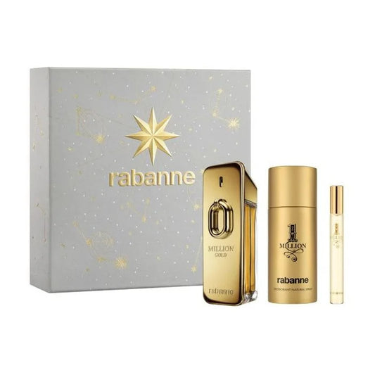Rabanne Million Gold Eau de Parfum Spray Intenso 100 ml Juego de 3
