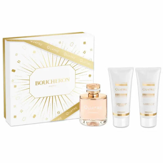 Boucheron Quatre Femme Eau De Parfum Spray 100ml 3-Piece Set