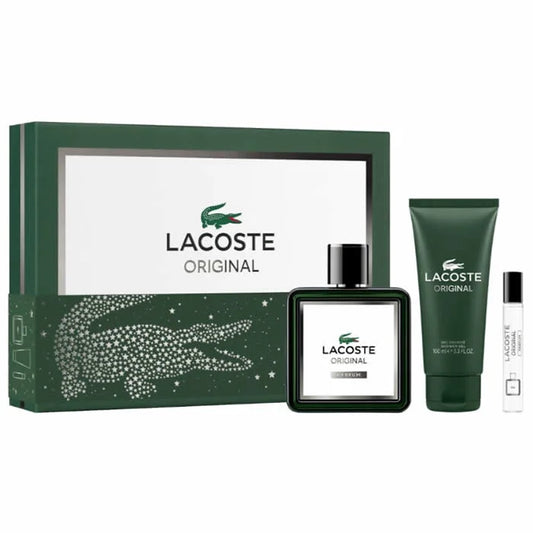 Lacoste Original Eau De Parfum Spray 100ml Juego De 3 Piezas