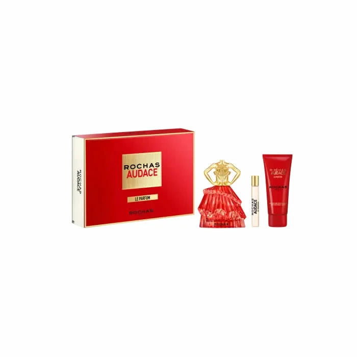 Rochas Audace Le Parfum Spray 90ml Set 3 Pieces