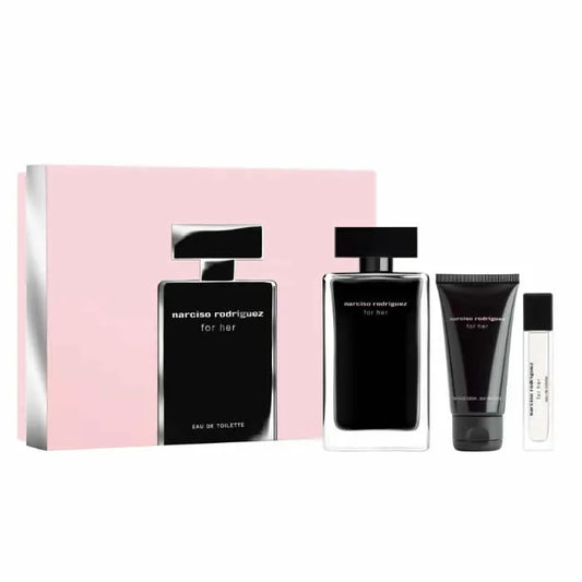Narciso Rodriguez For Her Eau De Toilette Spray 100ml 3-Piece Set