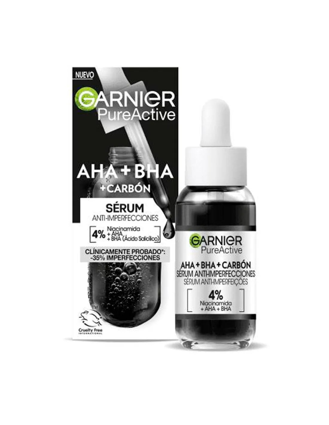 Garnier Pure Active Aha Bha Carbon Anti-Imperfection Serum 30ml