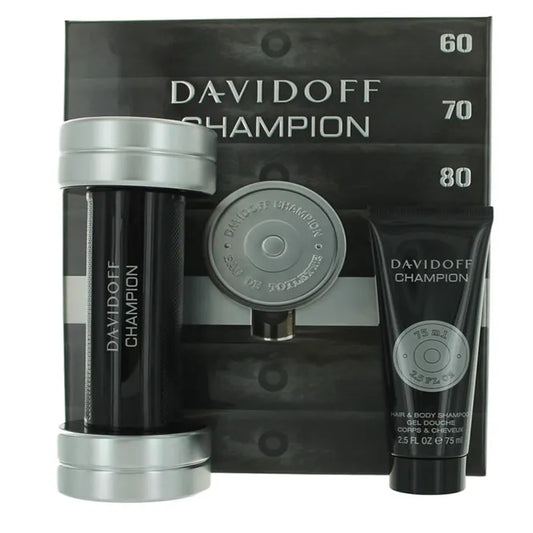 Davidoff Champion Eau De Toilette Spray 90ml Set De 2 Piezas