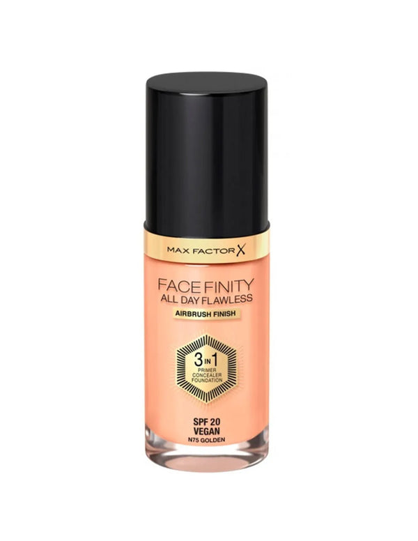 Max Factor Facefinity 3in1 Primer, Concealer and Foundation 75-Golden 30ml