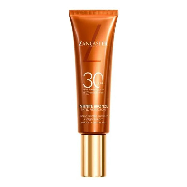 Crema solar bronceadora de color Lancaster Infinite Bronze FPS 30, 50 ml