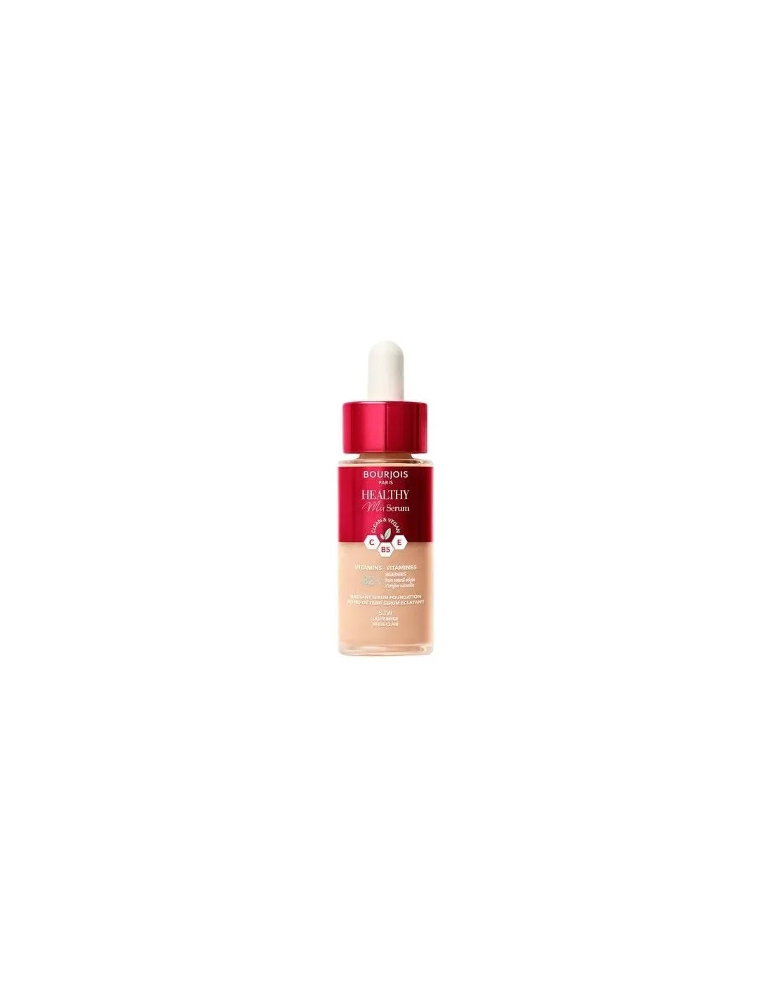 Base de maquillaje Bourjois Healthy Mix Serum Foundation 53w - Beige claro 30 ml