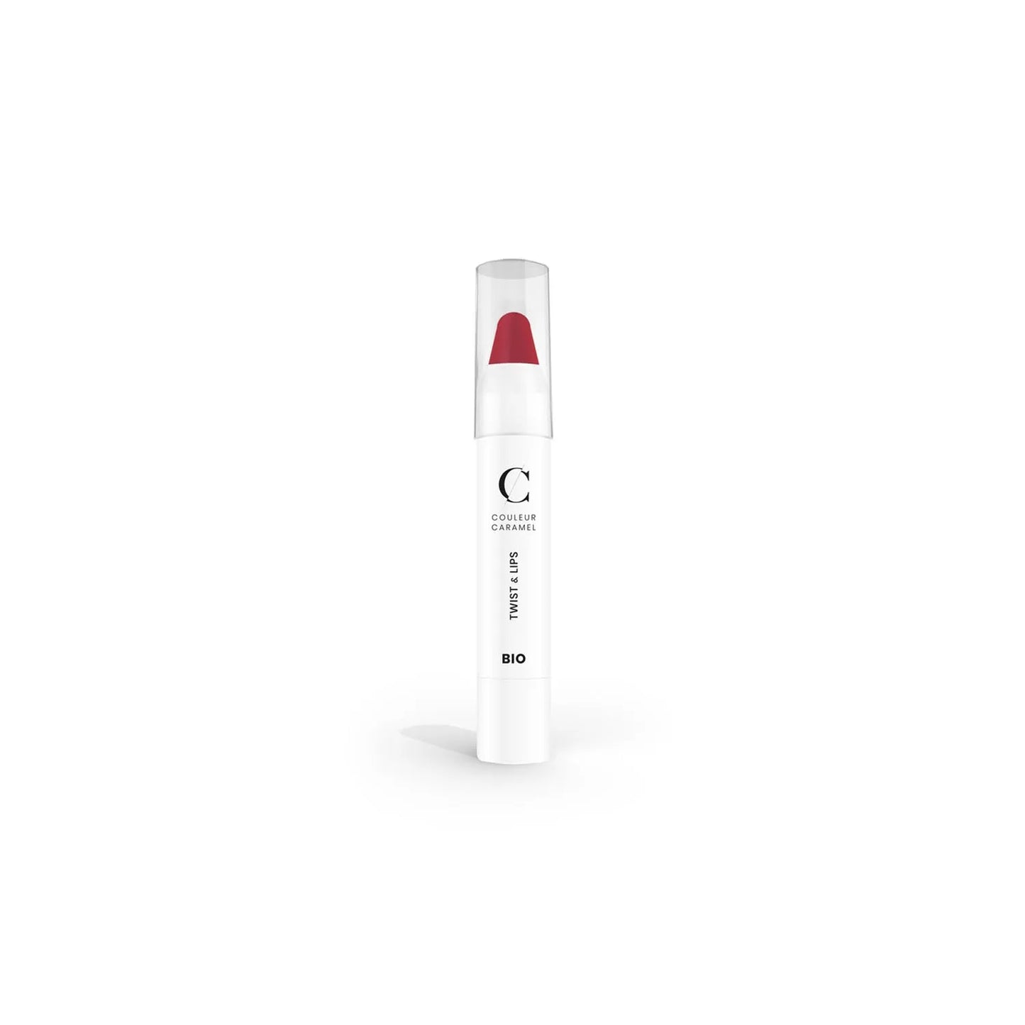 Barra de labios Couleur Caramel Twist and Lips 404 Rosy Red 1un