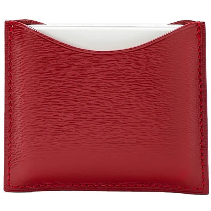La Bouche Rouge Red Leather Compact Case