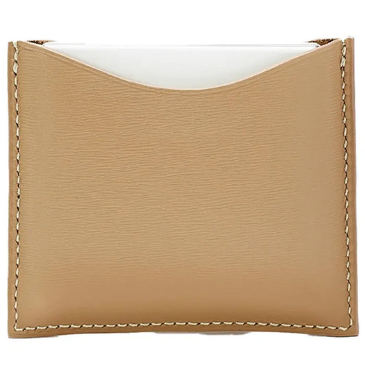 Estuche compacto de piel camel La Bouche Rouge