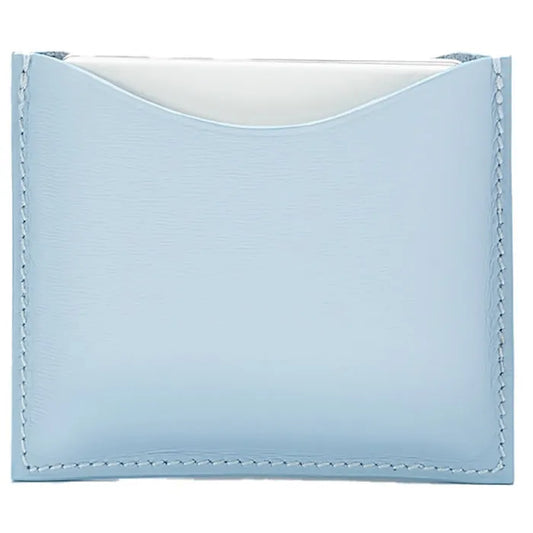 Estuche compacto de cuero azul La Bouche Rouge