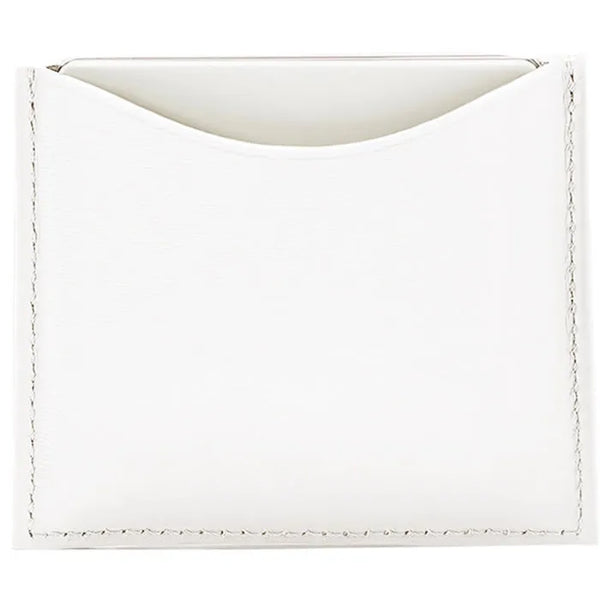 La Bouche Rouge White Compact Leather Case