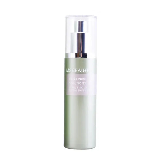 M2 Beauté Ultra Pure Solutions Spray facial nano de perla y oro 75 ml
