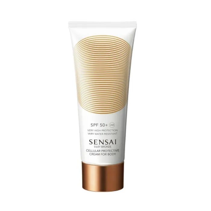 Crema protectora celular Sensai Silky Bronze para el cuerpo FPS 50 150 ml