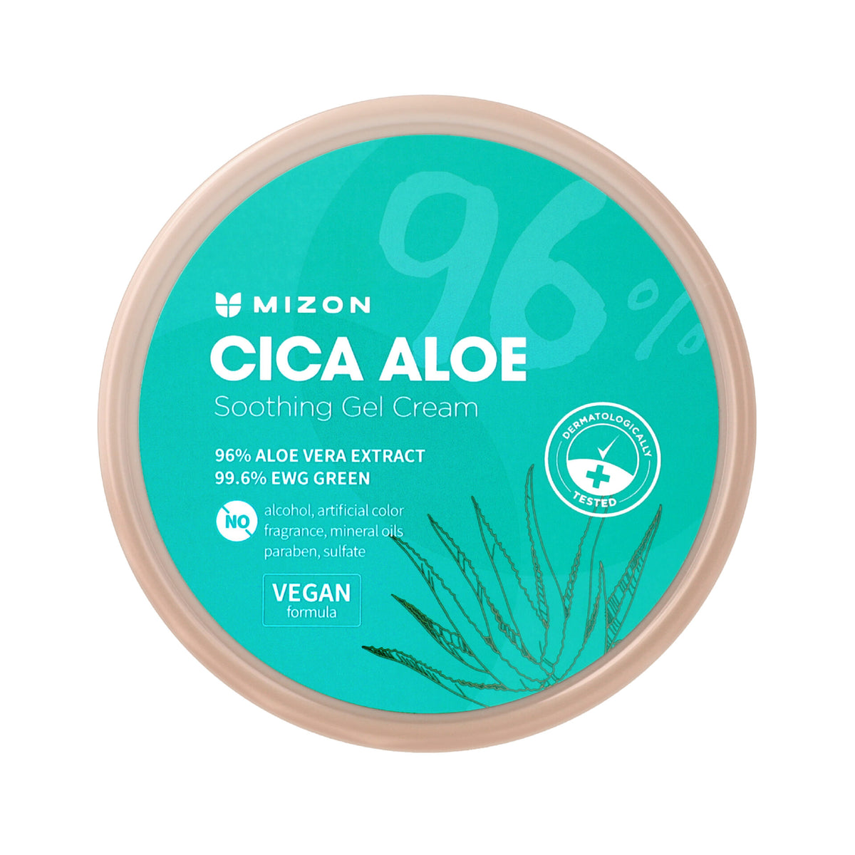 Mizon Cica Aloe 96% Soothing Gel Cream 300g
