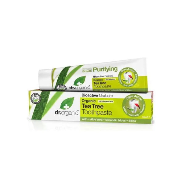 Dr Organic Pasta de dientes Árbol de té 100ml