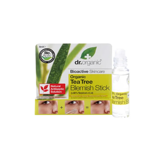 Roll-on antiimperfecciones de árbol de té Dr. Organic, 8 ml