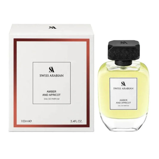 Eau de Parfum de Ámbar Árabe Suizo y Albaricoque, 100 ml en spray