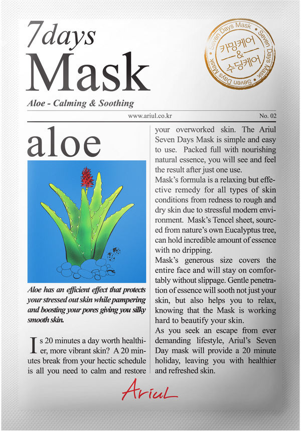 Mascarilla Ariul 7 Días Aloe H 23 ml